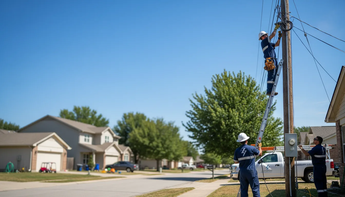 Residential electrician providing installation services in Oblong, IL